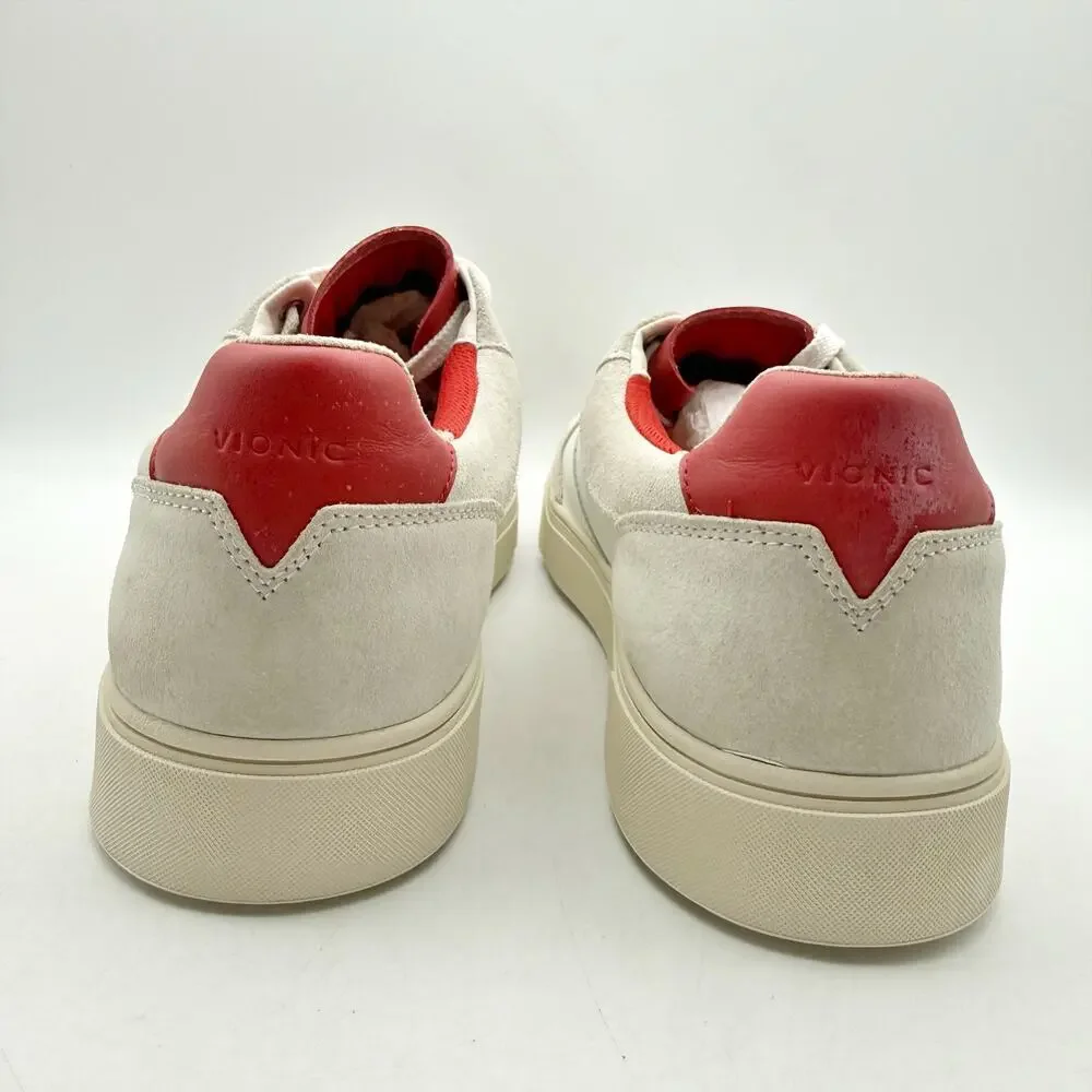 Vionic Womens Kimmie Court Sneakers US 12 M White Red Leather NWOB